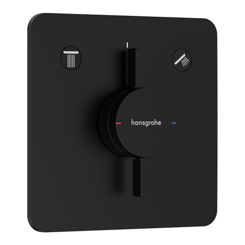 hansgrohe Mischer DuoTurn Q UP, für 2 Verbraucher, mattschwarz