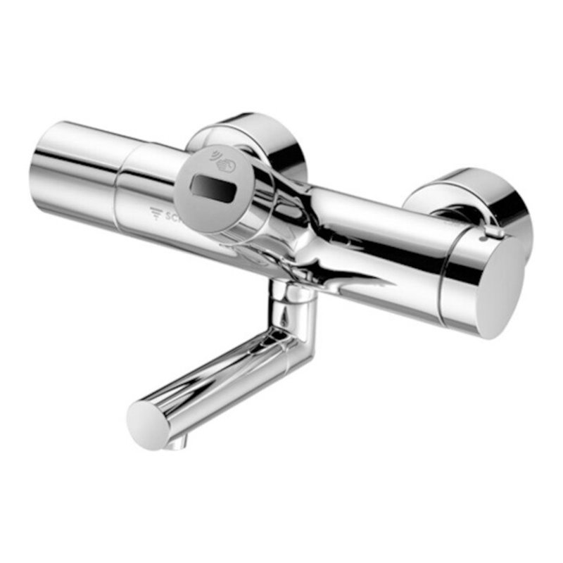 Schell Wand-WT-Thermostat VITUS VW-E-T 330mm, Mischw, Batteriebetr., verchromt