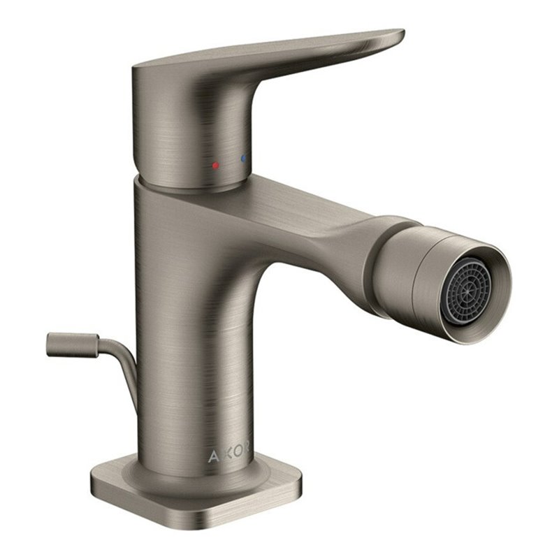 hansgrohe Bidet-Einhebelmischer Axor Citterio M A 116mm, m Zugst.Abl.Gar., Edelstahl-Optik