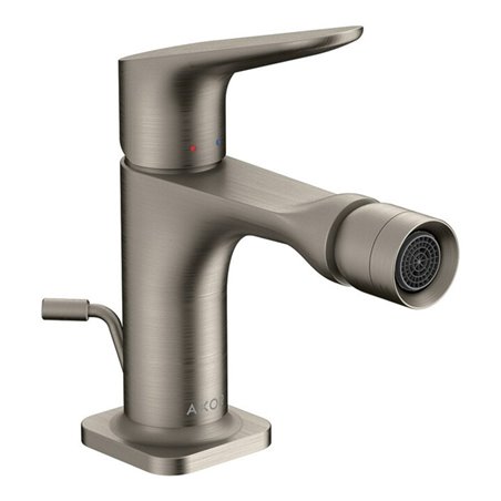 hansgrohe Bidet-Einhebelmischer Axor Citterio M A 116mm, m Zugst.Abl.Gar., Edelstahl-Optik
