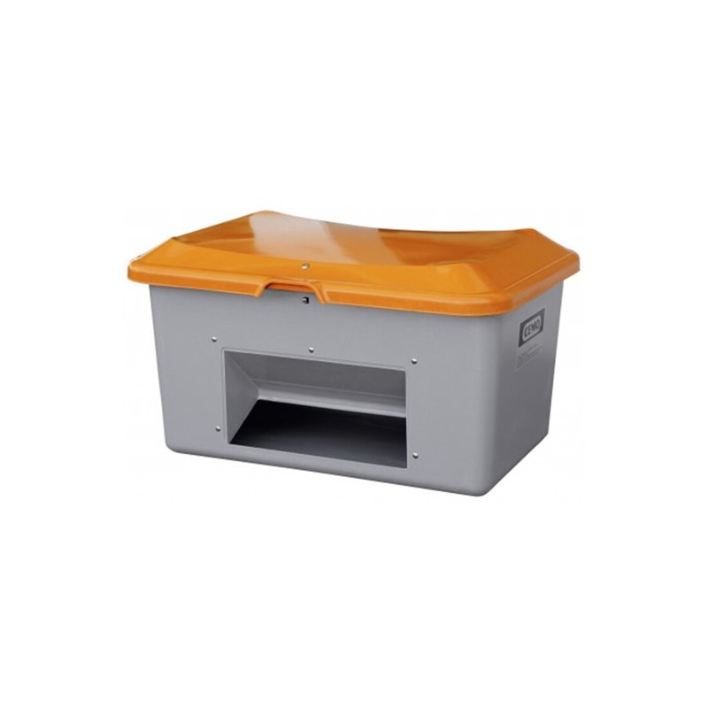 CEMO Streugutbehälter Plus3 mit Entnahme grau/orange
