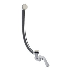 hansgrohe Komplettset Flexaplus S Ab- u. Überlaufgarnitur, Edelstahl-Optik