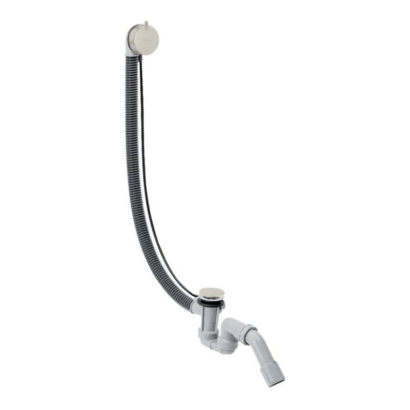 hansgrohe Komplettset Flexaplus S Ab- u. Überlaufgarnitur, Edelstahl-Optik