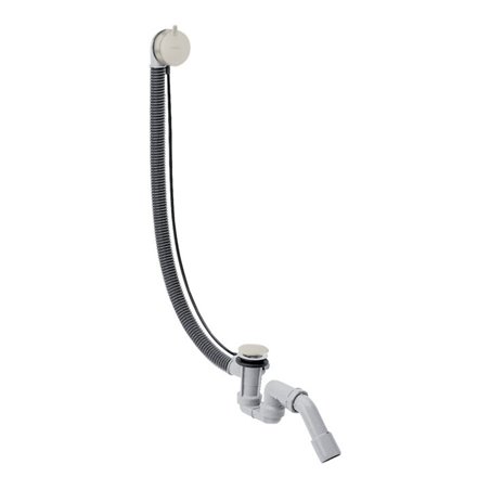 hansgrohe Komplettset Flexaplus S Ab- u. Überlaufgarnitur, Edelstahl-Optik