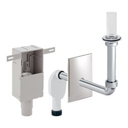 Geberit UP-Geruchsverschluss d 50/56mm, m WEK u FBS, hor, hgl-vc