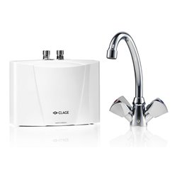 Clage Klein-Durchlauferhitzer M3/SNM 3,5 kW, 230 V, m St., 15 A, m 2-G-Armatu