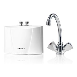 Clage Klein-Durchlauferhitzer M3/SNM 3,5 kW, 230 V, m St., 15 A, m 2-G-Armatu