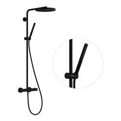 hansgrohe Brause-Set Pulsify S Puro m TH, 2 Verbaucher, 11,2 l/m., matt-sw