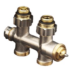 Oventrop Anschlussarmatur Multiblock T 1/2' AGx3/4' AG, DG, Zweirohrarmatur