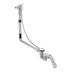 hansgrohe Komplettset Exafill S Wanneneinlauf, Ab-/Überlaufgarnitur, chrom