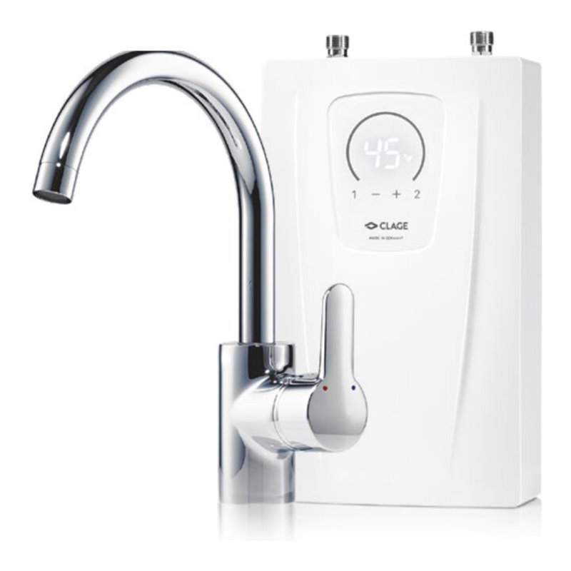 Clage Kompakt-Durchlauferhitzer CEX-U/EAK 11/13,5 kW, el ger., mit Einhebelmischer