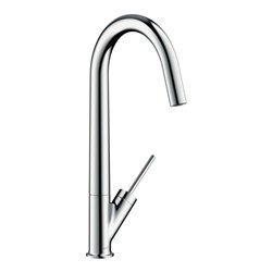 hansgrohe Spültisch-Einhebelmischer 300 Axor Starck mit Schwenkauslauf, chrom