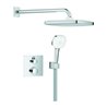 Grohe Unterputz-Duschsystem Grohtherm 103995 eckig 2 ASV für Duschrahmen Mono chrom