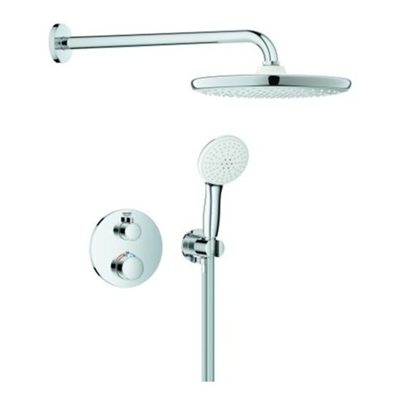 Grohe Unterputz-Duschsystem Grohtherm 103996 rund 2 ASV für Duschrahmen Mono chrom