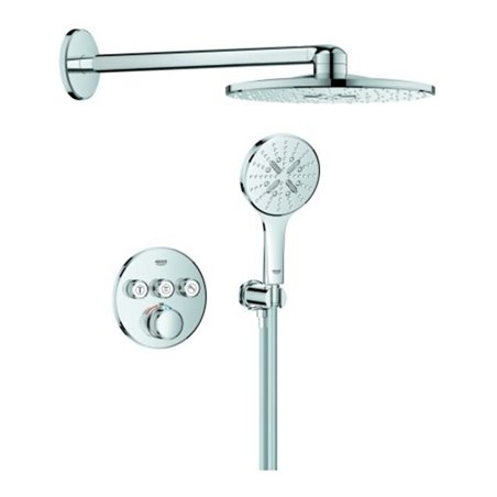 Grohe Unterputz-Duschsystem Grohtherm SC 103997 rund 3 ASV für Duschrahmen Duo chrom