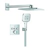 Grohe Unterputz-Duschsystem Grohtherm SC 103998 eckig 3 ASV für Duschrahmen Duo chrom