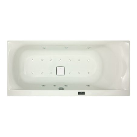 Hoesch Whirlpool Largo 3692&Laola II Whirl+Air weiß/verchromt/Motor re./li.