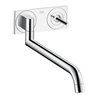 hansgrohe Spültisch-Wandeinhebelmischer Axor Uno UP, Edelstahl-Optik