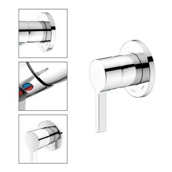 Keuco Fertigmontageset Edition 400 UP-Einhebelmischer, verchromt