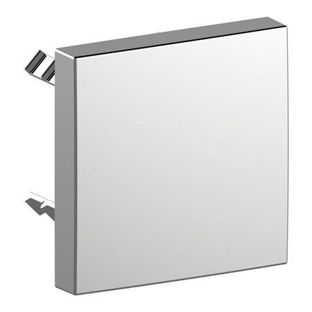Keuco Abdeckblende Plan Care eckig, für Rohrunterbrecher, verchromt