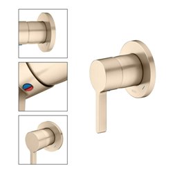 Keuco Fertigmontageset Edition 400 UP-Einhebelmischer, Bronze gebürstet