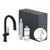 hansgrohe Spültisch-Einhebelmischer Aqittura M91 SodaSys 210, Ausl, Start Set, matt-sw