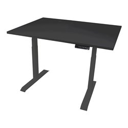 STIER Elektrisch höhenverstellbarer Schreibtisch TSR schwarz/schwarz