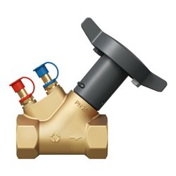 Oventrop Strangregulierventil Hydrocontrol V DN 32, PN 25, beids. IG, Messing