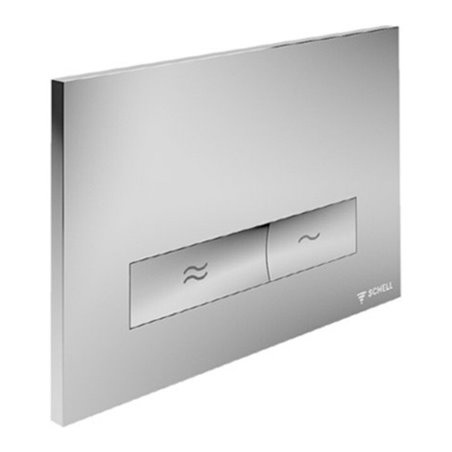 Schell WC-Betätigungsplatte MONTUS KONKAV we, Betät. v v o. ob, f 2-Mengenspülung