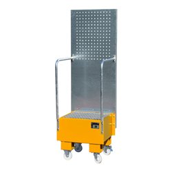 Bauer Südlohn Fahrbare Auffangwanne mit Lochplattenwand LPW60-1, lackiert