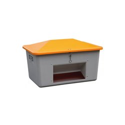 CEMO Streugutbox mit Entnahme grau/orange