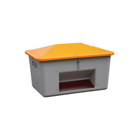 CEMO Streugutbox mit Entnahme grau/orange