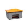 CEMO Streugutbox mit Entnahme grau/orange