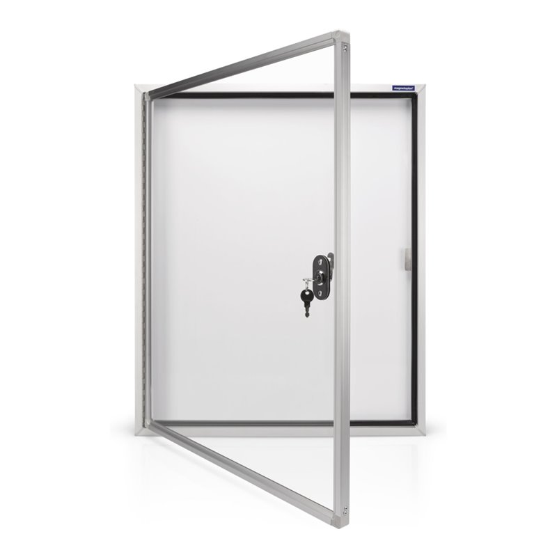 Magnetoplan Schaukasten CC für den Außenbereich, mit Sicherheitsglas, 9 xA4 900 x 1125 x 65 mm 65 mm