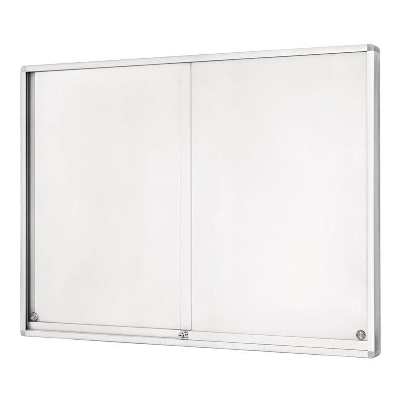 Magnetoplan Schaukasten Klassik mit Schiebetüren für den Innenbereich, 2205 x 1050 x 60 mm, 30 x A4 60 mm 1050 mm