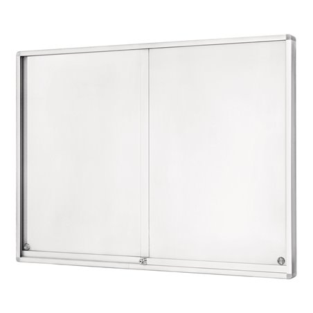 Magnetoplan Schaukasten Klassik mit Schiebetüren für den Innenbereich, 2205 x 1050 x 60 mm, 30 x A4 60 mm 1050 mm