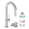 hansgrohe Spültisch-Einhebelmischer Aqittura M91 m Ausz.-Ausl., 1jet, Starter Set, chrom