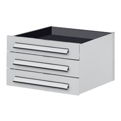 Kappes Schubladenblock dreifach RAL 7035 für mobile Arbeitsstation
