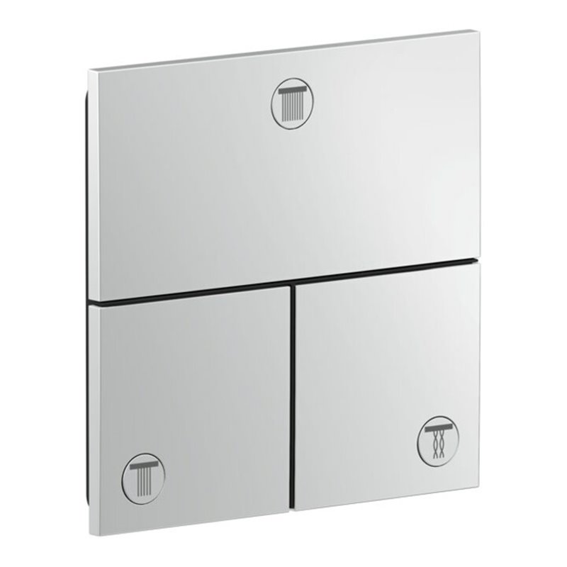 hansgrohe Ventil Axor ShowerSelect ID Unterputz, 3 Verbaucher, eckig, Chrom