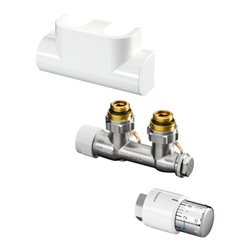 Oventrop Anschlussset Multiblock T Eck, we., f d. Anschl. an HK m G 1/2 IG