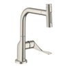 hansgrohe SPT 230 Se 2jet Axor Citterio m Ausziehbr. und sBox, Edelstahl-Optik