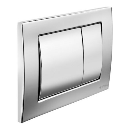 Schell WC-Betätigungsplatte MONTUS FIELD mattchr., Betät. v v o. ob, f 2-Mg-Spül.