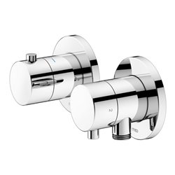 Keuco Fertigmontageset Edition 400 UP-THM, SA, Br.halt, f 2 Verbr., verchromt