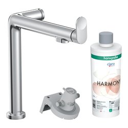hansgrohe Spültisch-Einhebelmischer Aqittura M91 1jet, Starter Set, chrom