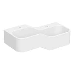 Geberit Spiel/Waschlandschaft Bambini 90cm, 2 WP, tief. Beck. re, w-a, o. Dek.