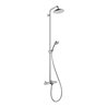 hansgrohe Showerpipe Croma 220 mit Wannenthermostat, 1jet, chrom