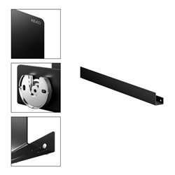 Keuco Duschablage 1210-1400mm, 120x90, schwarzgrau