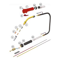 Schweißkraft MIG-MAG-Brenner SMB 36 mit Drucktaster