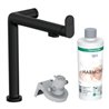hansgrohe Spültisch-Einhebelmischer Aqittura M91 1jet, Starter Set, mattschwarz