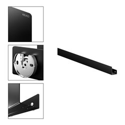 Keuco Duschablage 1410-1600mm, 120x90, schwarzgrau